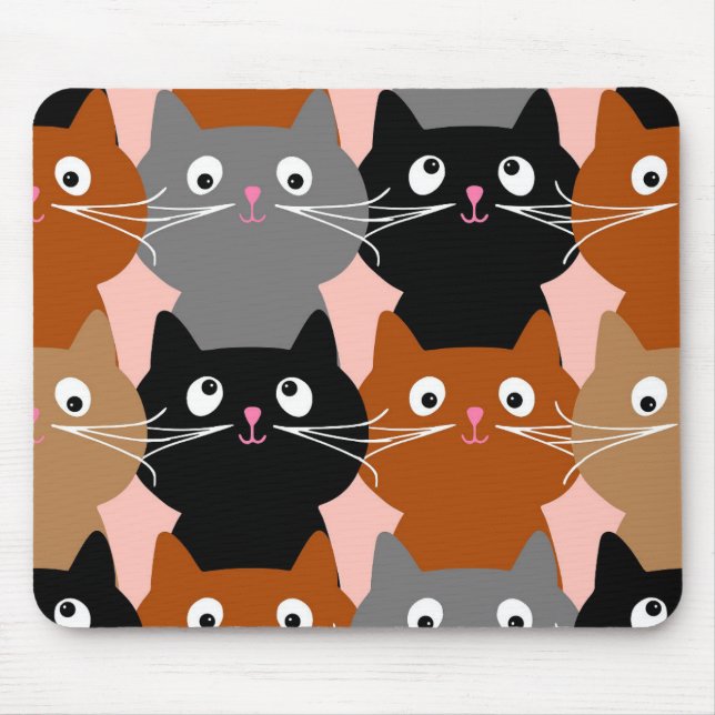 CAT LOVER CUTE CATS MOUSEPAD (Front)