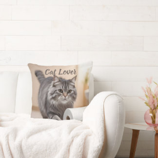 Cat Lover & Dog Lover Dual Side Cushion