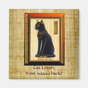 "CAT LOVER" Egyptian Bastet Cat Magnet