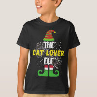 Cat Lover Elf Family Matching Christmas Costume