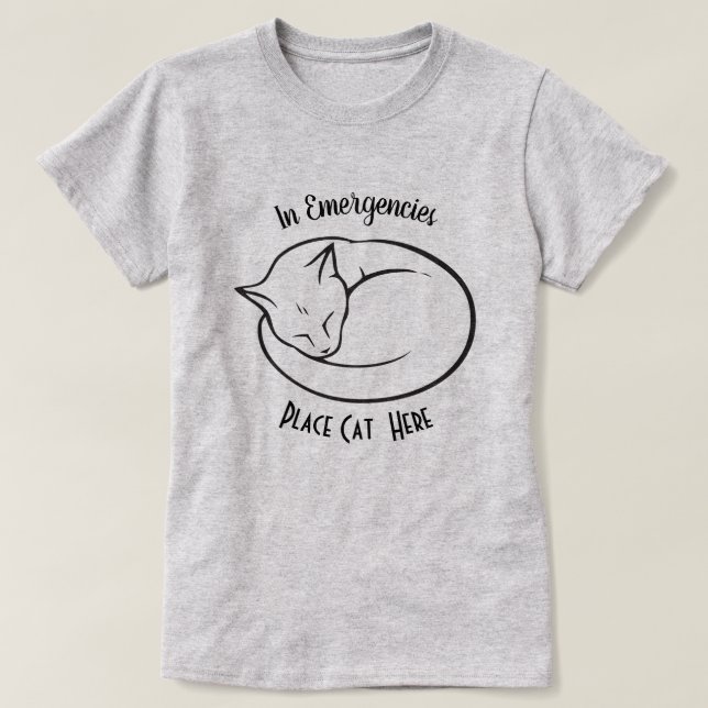 CAT LOVER  | Emergency Cat T-Shirt (Design Front)