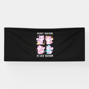Cat Lover Every Season Is Cat Season Banner