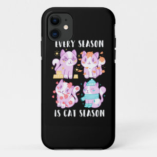 Cat Lover Every Season Is Cat Season Case-Mate iPhone Case