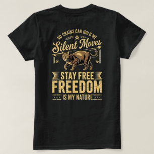 Cat Lover Freedom Tee – Bold & Funny for Women