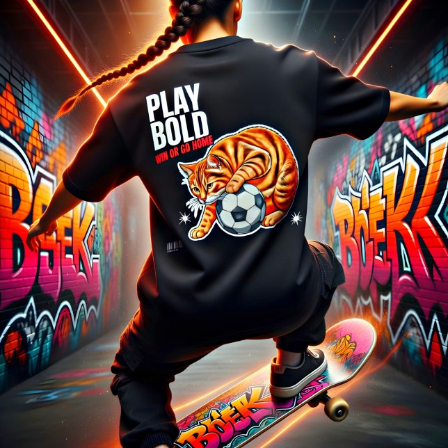 Cat Lover Funny Soccer Gift  T-Shirt (Creator Uploaded)