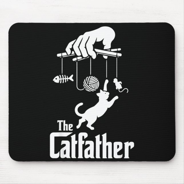 Cat lover funny the cat father mens cat dad  mouse pad (Front)