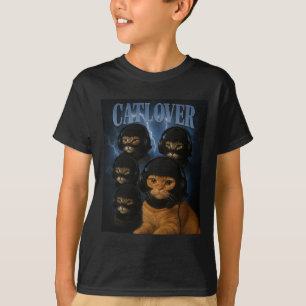 Cat Lover Gamer Gang In Laclava Headsets Funny Mem T-Shirt