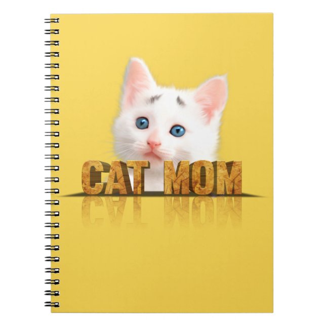 Cat lover gift | cat mum gift | best cat mum ever notebook (Front)