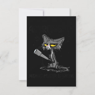 Cat Lover Gift   Gift For Lover Cat Thank You Card
