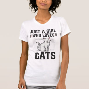 Cat Lover Girl Vintage Engraving Shirt Design_1