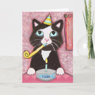 Cat Lover Girl's Birthday Card