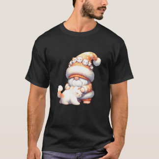 Cat Lover Gnome Graphic For Women Who Love Cuddlin T-Shirt