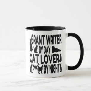 Cat Lover Grant Writer Mug