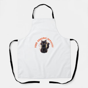 Cat Lover Halloween Purr-anormal Activity Spooky C Apron