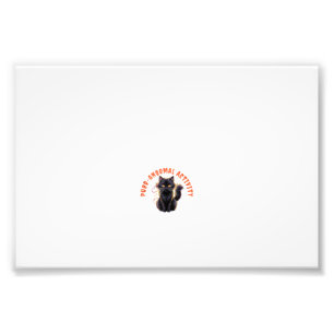 Cat Lover Halloween Purr-anormal Activity Spooky C Photo Print