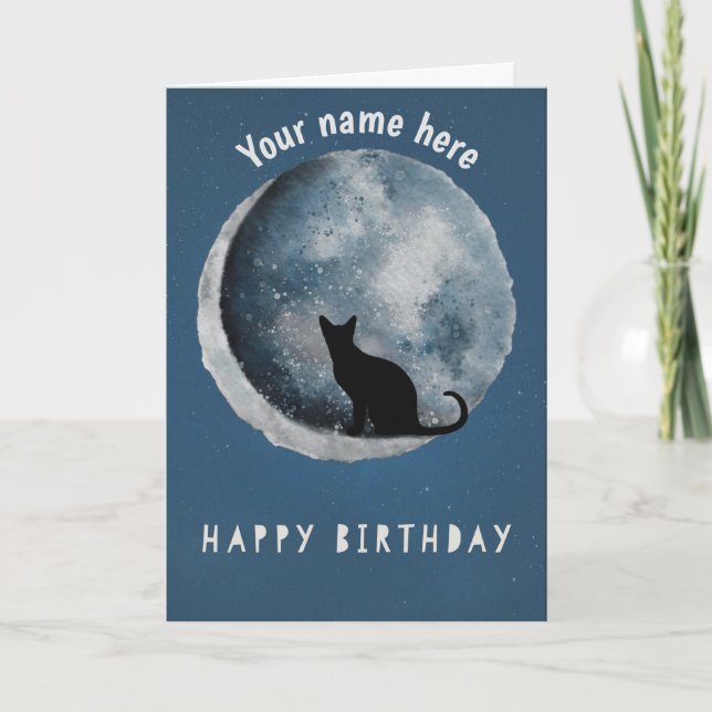 Cat lover - Happy Birthday Card (Front)