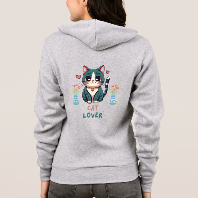 Cat Lover Hoodie (Back)
