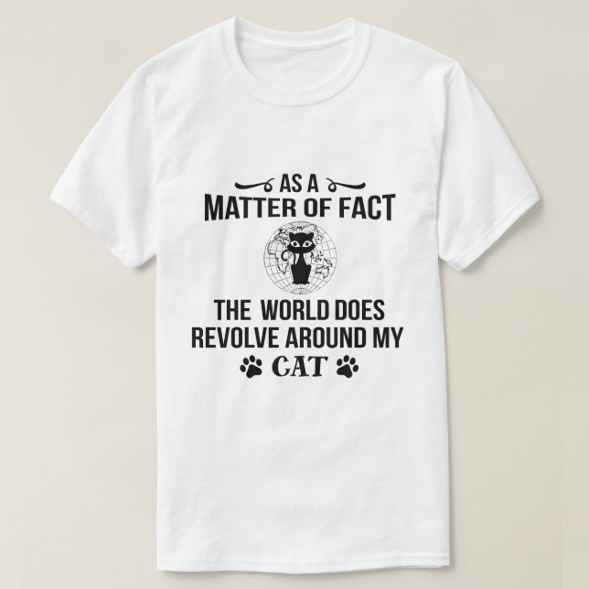 Cat lover humour T-Shirt (Design Front)