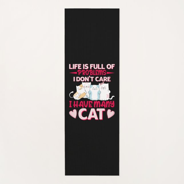 Cat Lover | I Have Many Cats Yoga Mat (Front)