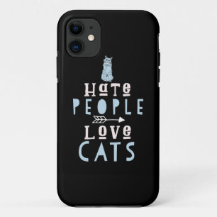 Cat Lover I Love Cats And People Case-Mate iPhone Case