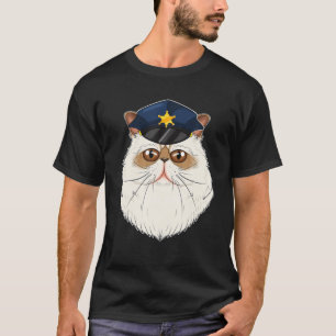Cat Lover I Police Officer I Police Himalayan Cat T-Shirt