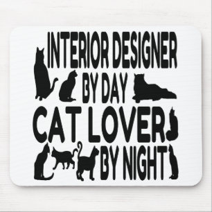 Cat Lover Interior Designer Mouse Pad