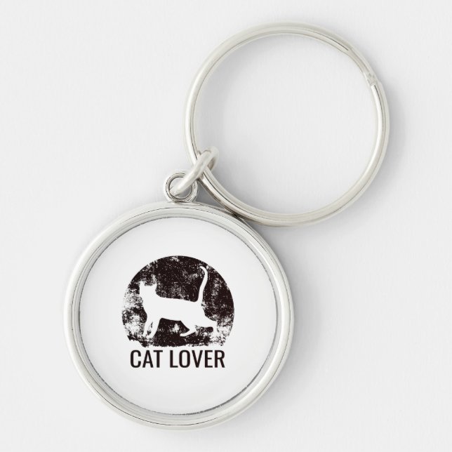 Cat Lover Key Ring (Front)