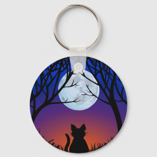 Cat Lover Keychain Fat Cat Key Chains Customisable