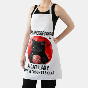 Cat Lover Lady Apron For Loving Cooking