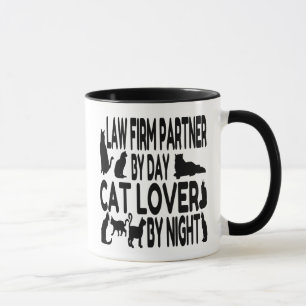 Cat Lover Law Firm Partner Mug