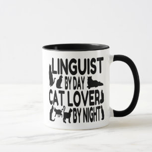 Cat Lover Linguist Mug