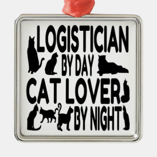 Cat Lover Logistician Metal Tree Decoration