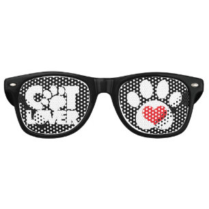 Cat Lover Logo Retro Sunglasses