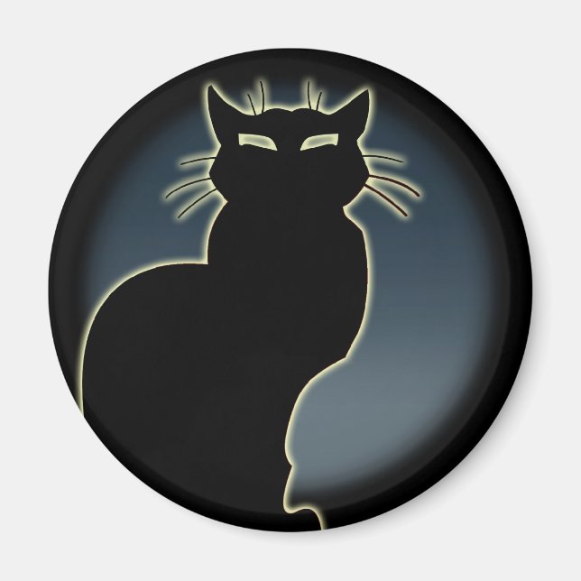 Cat Lover Magnet Cat Art Fridge Magnet Customise (Front)