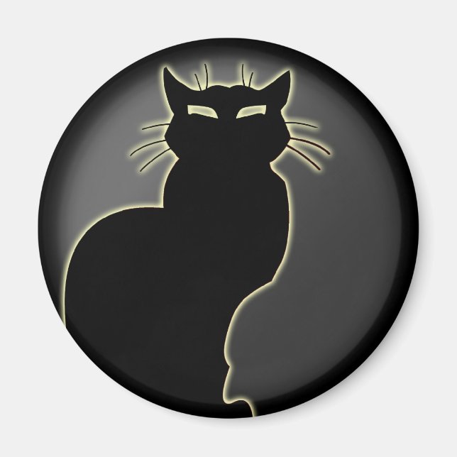 Cat Lover Magnet Cat Art Fridge Magnet Customise (Front)
