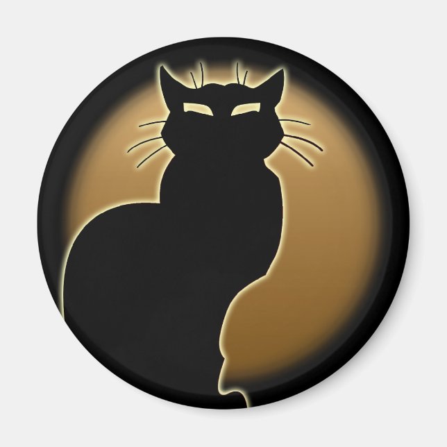 Cat Lover Magnet Cat Art Fridge Magnet Customise (Front)