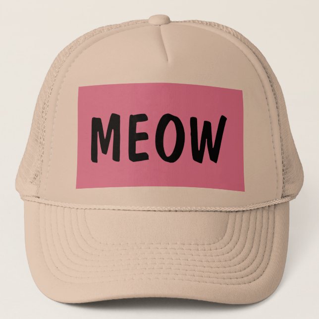 CAT LOVER MEOW BALL CAPS HATS (Front)