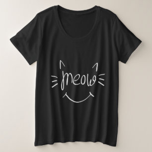 Cat Lover Meow  Plus Size T-Shirt
