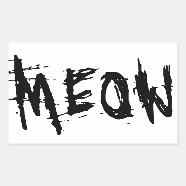 Cat Lover, MEOW stickers (Front)