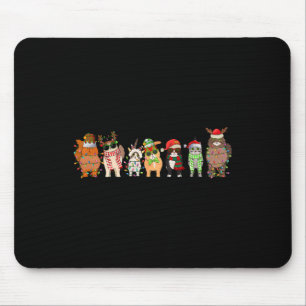 Cat Lover Meowy Christmas Family Pjs Matching Men  Mouse Pad
