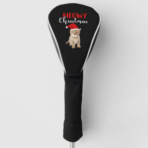 Cat Lover Merry Christmas catmas Golf Head Cover