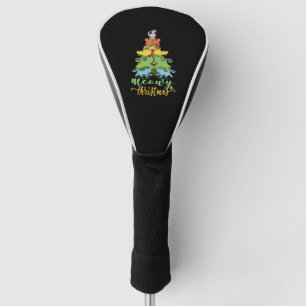 Cat Lover Merry Meowy Christmas Tree Cat Holiday G Golf Head Cover
