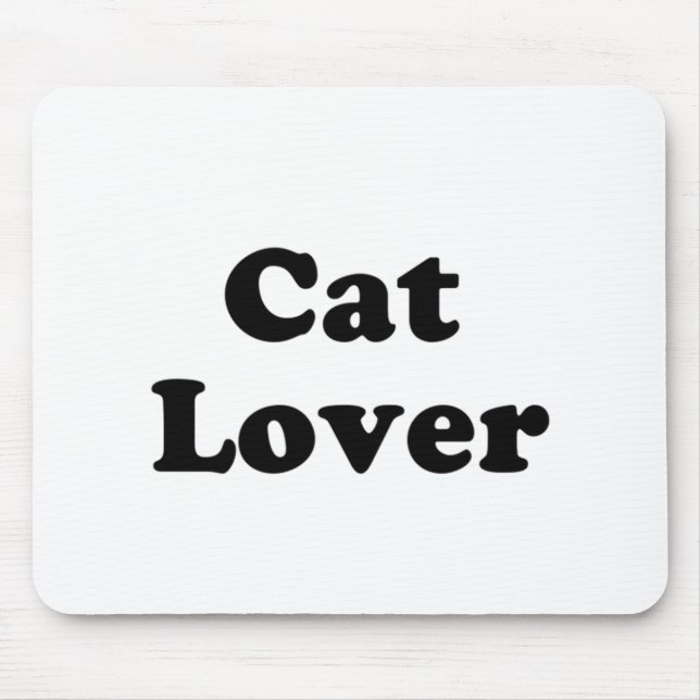 cat lover mouse pad (Front)