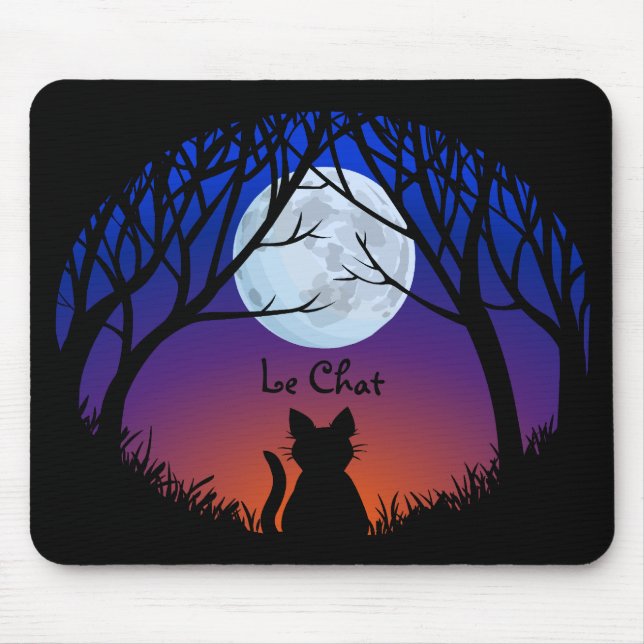Cat Lover Mousepads Customisable Fat Cat Mouse Pad (Front)