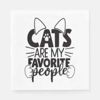 Cat Lover Napkin