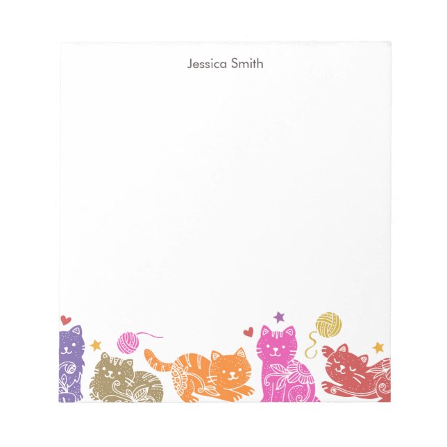 Cat Lover Notepad (Front)