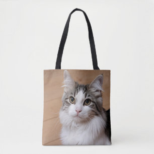 Cat Lover Personalised Photo Tote Bag