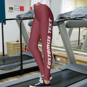 Cat Lover Pet Mum Deep Wine And Neutral Customised Leggings