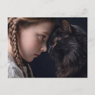cat lover postcard
