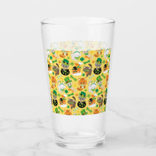 Cat Lover Print, Irish, Ireland, St Patrick's Day Glass